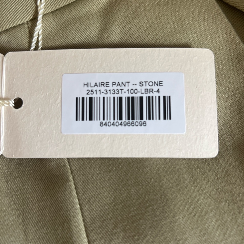 Doen Hilaire Wide-Leg High-Waist Pants in Khaki (Stone) - Picture 8 of 8